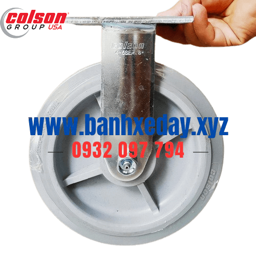 Bánh xe đẩy cao su 200mm chịu tải 300kg Colson Caster Mỹ